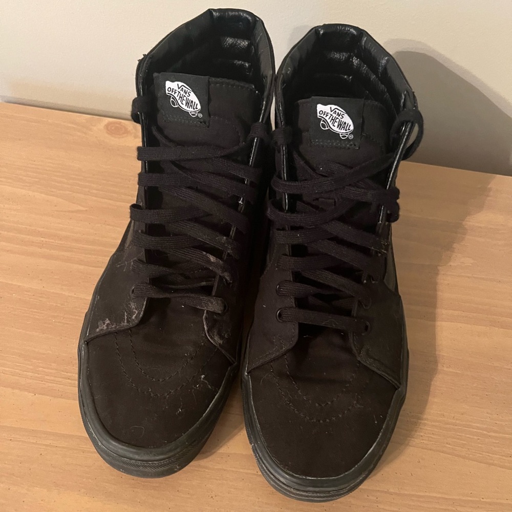 Black high top vans